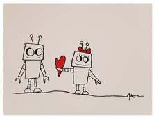 Valentine's Day Greeting Card - Robots