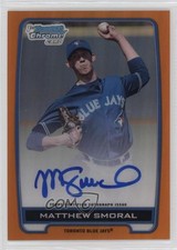 2012 Bowman Draft Chrome Picks Orange Refractor 12/25 Matt Smoral Auto i6j