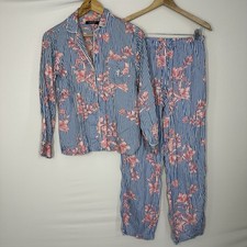 Lauren Ralph Lauren Women s Floral Pajamas Set Small Blue Pink Pjs LRL