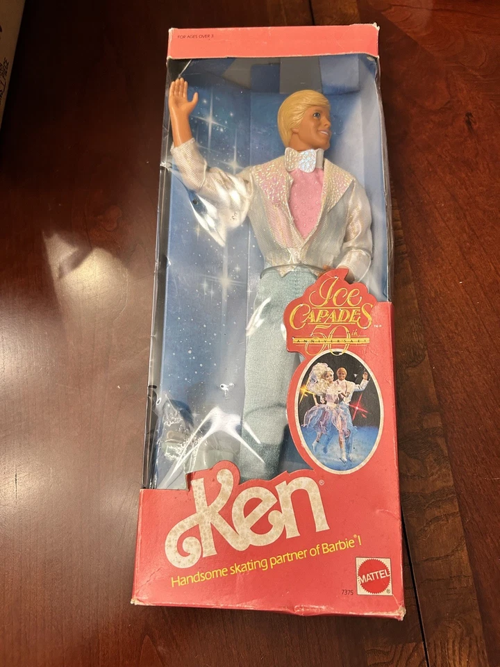 Ice Capades Ken y Barbie Muñeca Lote 50 Aniversario Nuevo en Caja 1989 Mattel #7375 #7365 Foto 2 de 4
