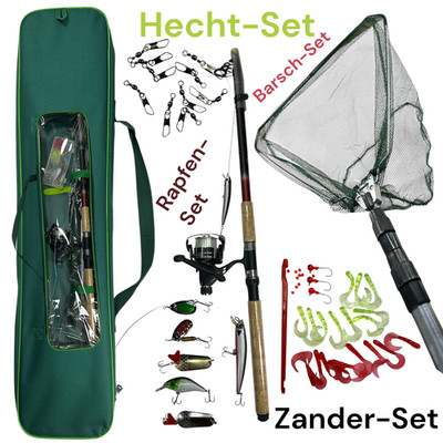 Barsch Angelkomplettset XT-2705B Spinnrute 2,70m + 3000RD Rolle 4BB & Zubehörbox