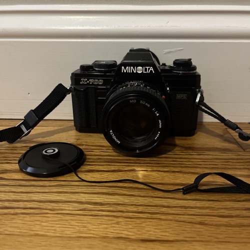 Minolta X-700 Film Camera with MD 50mm 1:1.4 Lens Untested