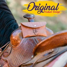 Personalized Saddle Pouch, Original Design, Saddle Phone Holder Bag, Horse Gifts