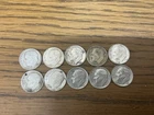 10 - Roosevelt Silver Dimes, 90%, Various Dates, Uncertified, Circulated