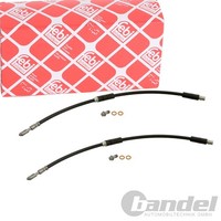 2X febi bilstein BremsschlÄUche Vorne Beidseitig Passend FÜR Audi A3 TT VW NEW