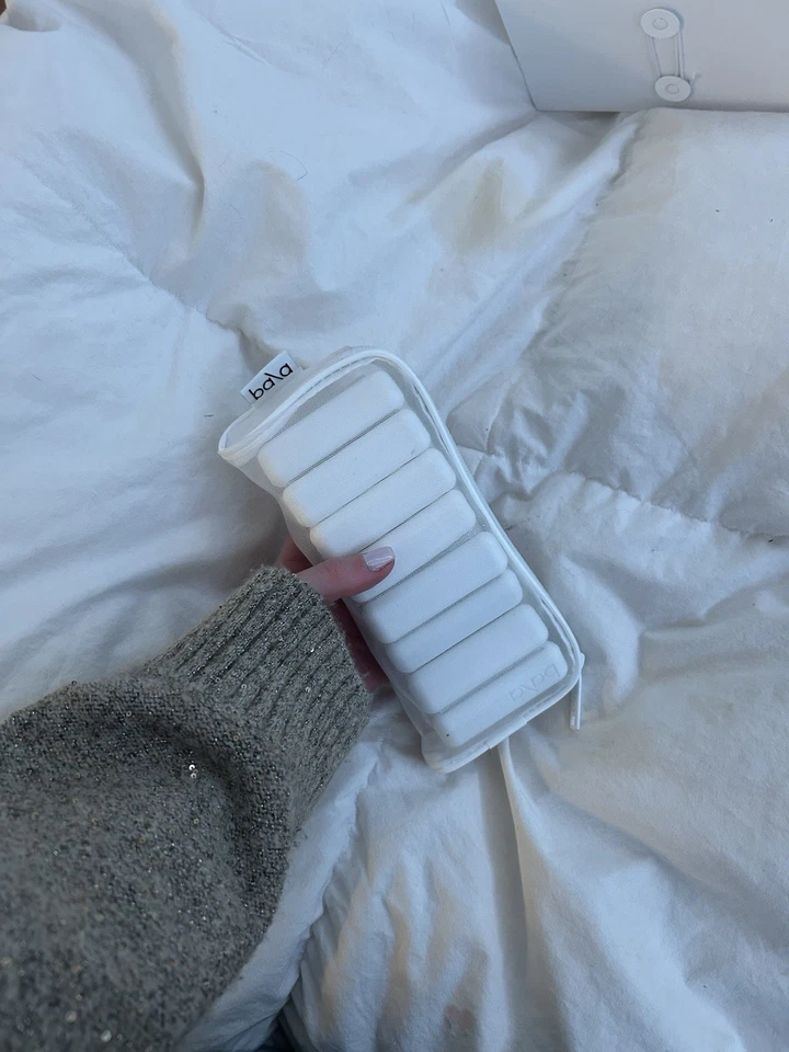 Браслеты Bala регулируемые носимые на запястье лодыжки весы белые, 1 фунт - Изображение 3 из 4