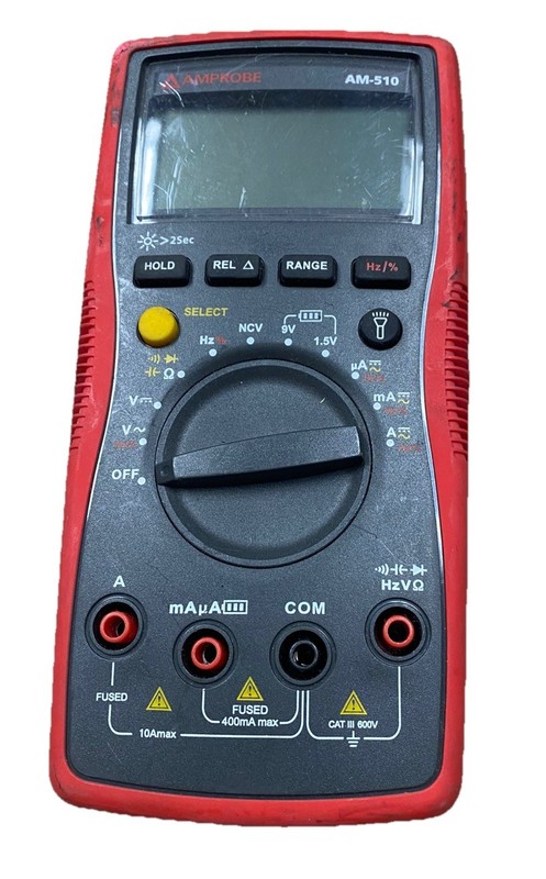 Amprobe AM-510 True-rms Electrical Contractor Multimeter MIN/MAX recording