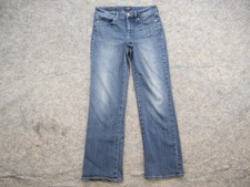 NYDJ Marilyn Straight Jeans Womens 4 Blue Wash Lift Tuck Stretch Denim