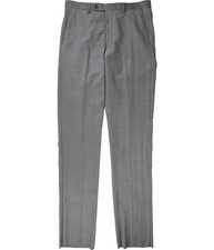 Vince Camuto Mens Slim-Fit Dress Pants Slacks, Grey, 33W x UnfinishedL