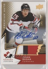 2020 Team Canada Juniors Men's U-20 Autos 149/199 Aidan Dudas #41 Patch Auto 3vx