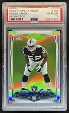 2014 Topps Chrome Khalil Mack RC Refractor Rookie #184 Raiders PSA 10 GEM MINT