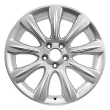 19x8 9 Spoke Refurbished Aluminum Wheel Painted Bright Silver 560-03936 19x8 9 Spoke Refurbished Aluminum Wheel Painted Bright Silver 560-03936