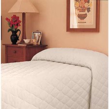 Martex Mainspread Bedspread, 118 In L, Bone