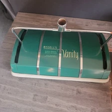 Vintage Bissell Vanity Green Push Manual Sweeper  Vacuum EUC