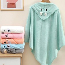 Cute Bath Towel for Baby Soft Absorbent Towel Newborn Swaddle Wrap Baby Blankets