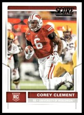 2017 Score #355 Corey Clement RC Wisconsin Badgers