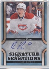2013-14 Upper Deck Signature Sensations Raphael Diaz #SS-RD Auto 2u9