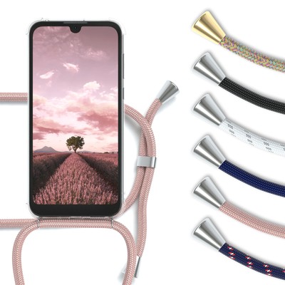 Für Huawei Y5 2019 Honor 8s Umhängehülle mit Band Handykette Schutz Case Silikon