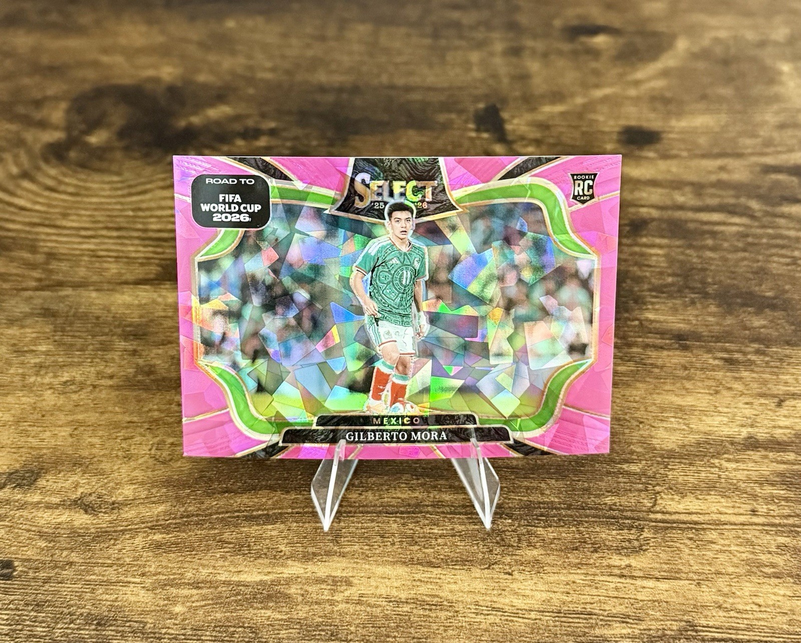 2025-26 Panini Select FIFA World Cup Gilberto Mora Pink Ice Field Level Rookie