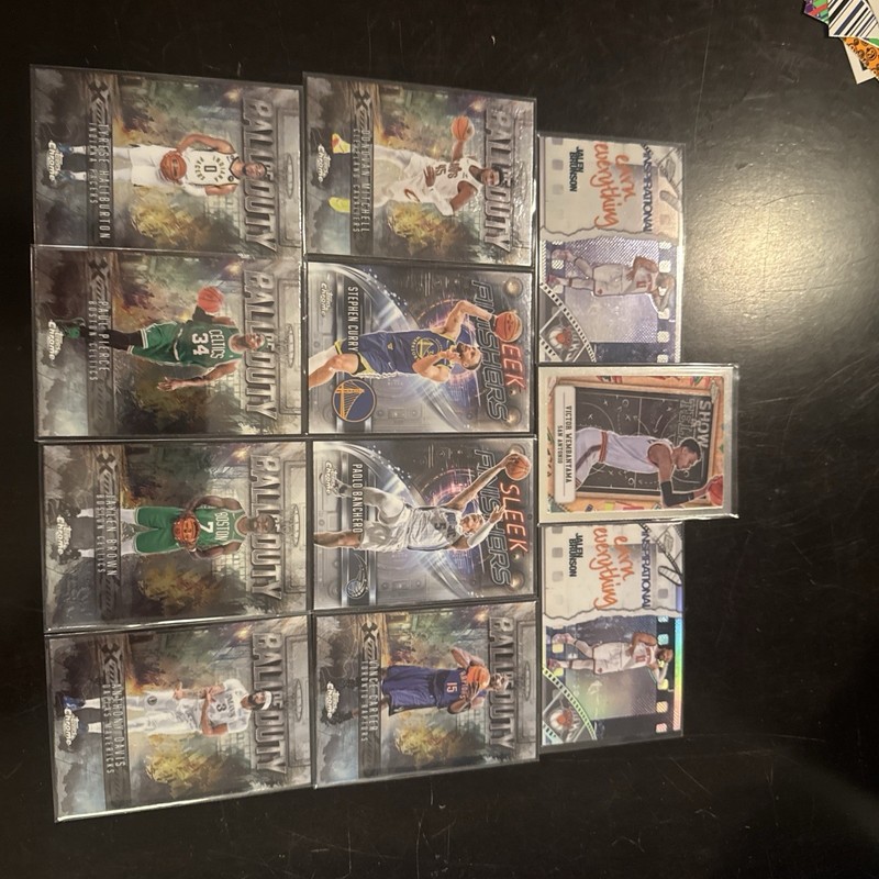 set of nba inserts including holo jalen brunson