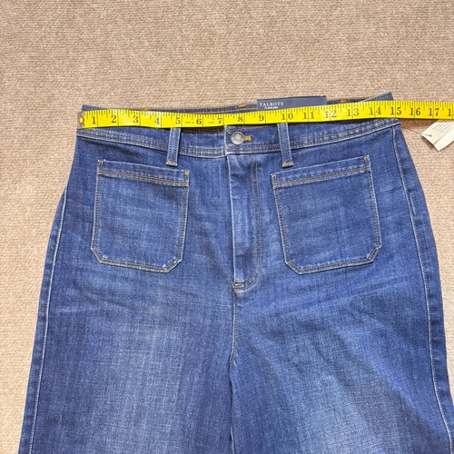 Talbots High Waist Wide Crop Jeans Size 8 Blue Classic Spring Summer Pants - Bild 15 von 17