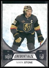 2021-22 Upper Deck Credentials Mark Stone #31 Vegas Golden Knights