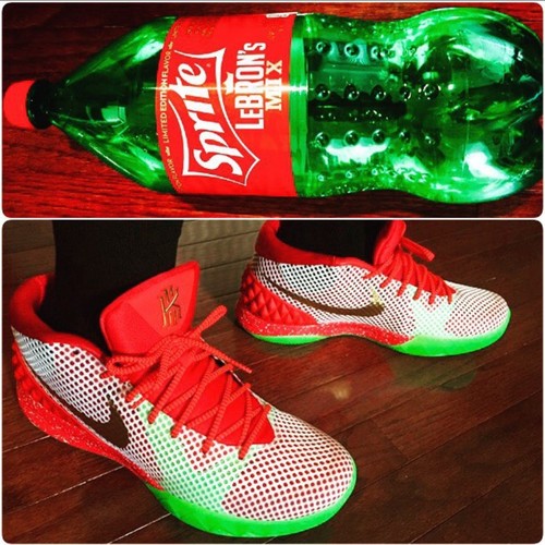 Nike Kyrie 1 Nike ID Mens Size 11 Sprite Remix Christmas
