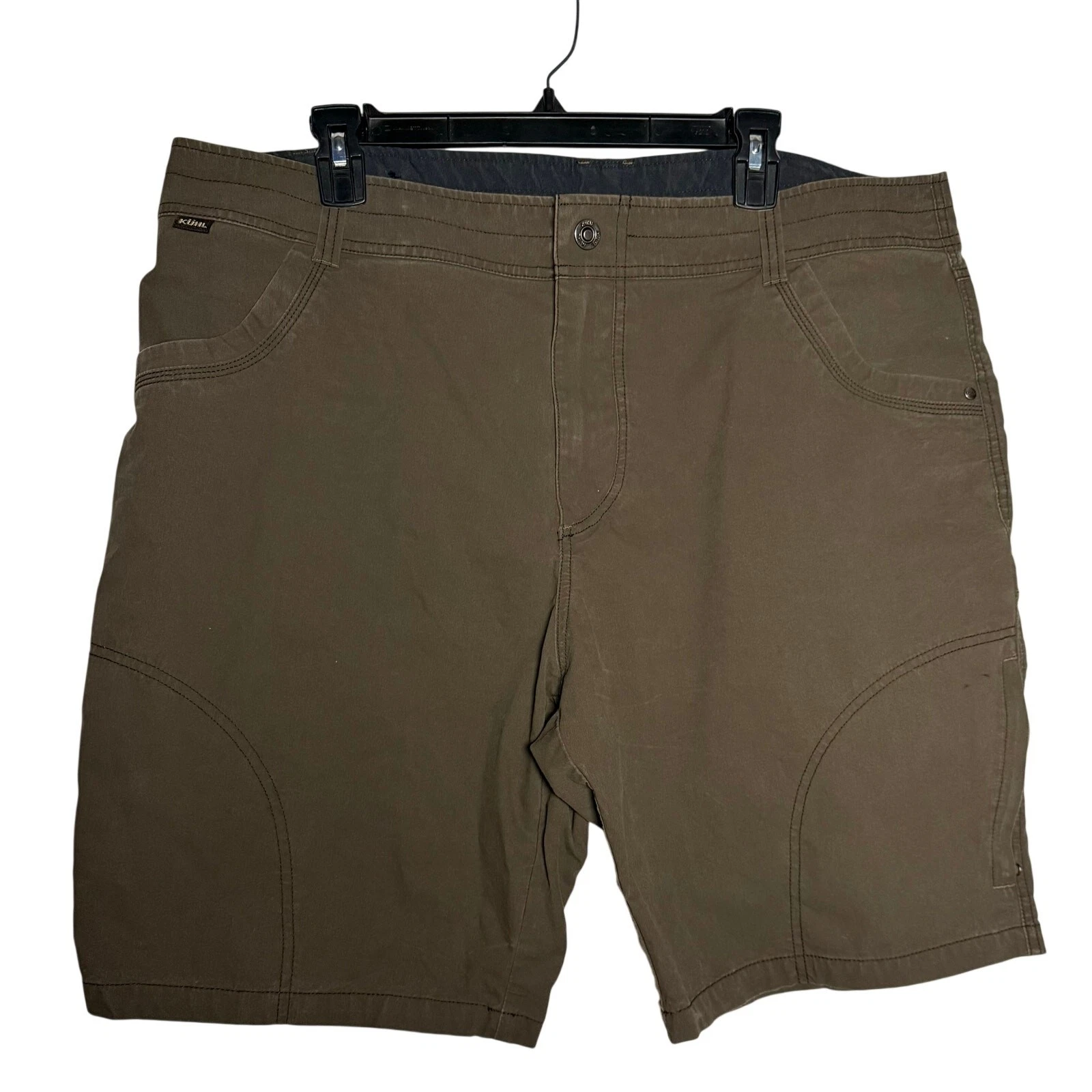 Kuhl Hiking Shorts Mens SIZE 40 Vintage Patina Dye Dark Brown
