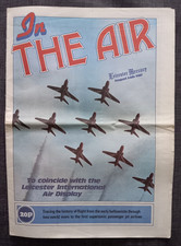 Leicester Mercury 'In the Air' 1987 Leicester International Air Show newspaper