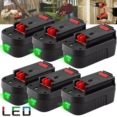 1~6 Pcs 18V for Black and Decker HPB18 18 Volt 8.0Ah Battery HPB18-OPE 244760-00