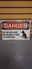 Danger vintage metal sign Retro Man Cave Wall Decor Item #W22