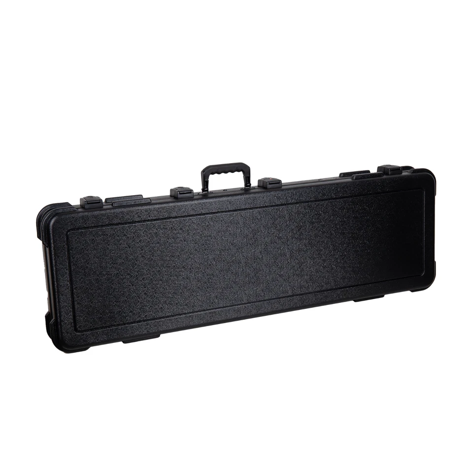 Étui basse ABS moulé Crossrock Jazz/Precision verrou TSA noir mat intérieur bord - Photo 4/4