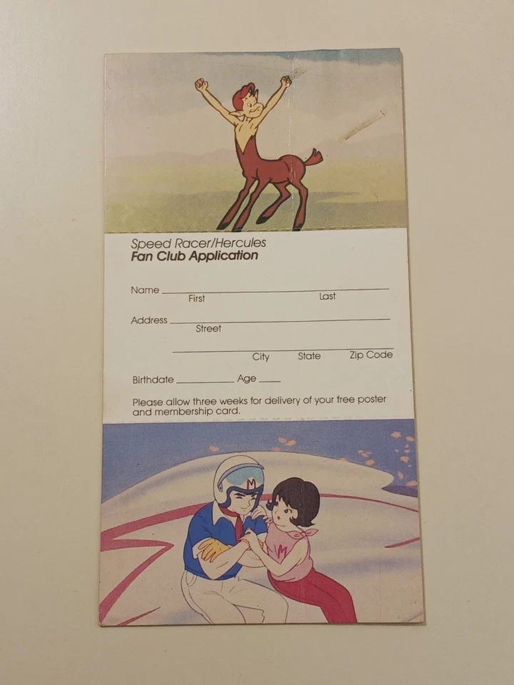 Cinema Kid Speed Racer Vol 1&2 The Mighty Hercules VHS W/Collector Cards 1985 - Image 4 of 4