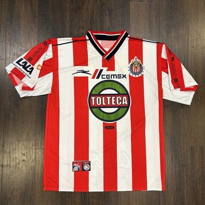 Chivas de Guadalajara 2000 01 Centennial Jersey | Tolteca Coca-Cola | Atletica
