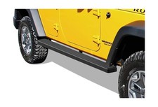 APS Stainless Steel Black Powder Coated 5 inches Running Boards Nerf Bars S...