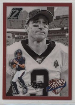 2024 Panini Zenith Idols Red 17/49 CJ Stroud Drew Brees #19 HOF 18kr