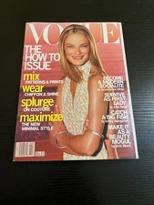 Vogue Magazine April 2000 Carolyn Murphy Cover No Label