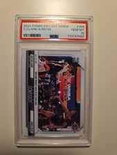 133743470 Caitlin Clark Angel Reese 2024 Panini Instant WNBA #164 SP RC PSA 10