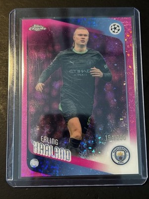 2026 Topps Chrome UCC Erling Haaland Manchester City Pink Mini Diamond /250
