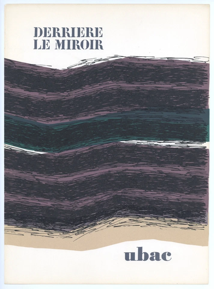 Lithographie Original Raoul Ubac 1972 Impression Abstraite Sur Papier Non Signée - Photo 1/1