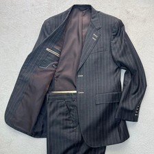 Costume Paul Smith Loro Piana bleu marine à rayures équivalent L