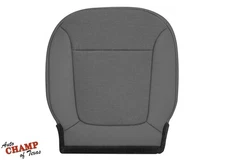 13-15 Chevy Malibu-Driver Side Bottom Replacement Cloth/Leather Seat Cover Gray