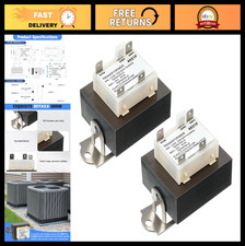 2 Pack 240V to 24V Transformer, 40VA Power Rating, HVAC Furnace Foot Mount