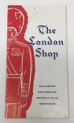 Brochure The London Shop Hollywood LA Beverly Hills Westwood California