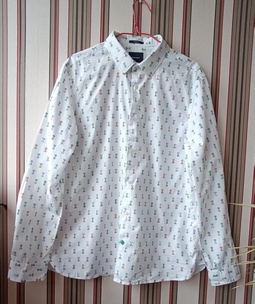Men White Stuff Shirt White Cotton 42 / XL / 50