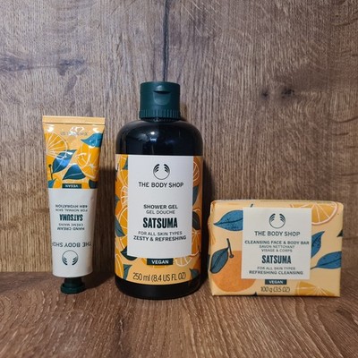 The Body Shop Satsuma Seife Handcreme Duschgel Shower Gel Hand Cream Body Bar