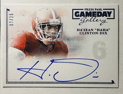 Ha Sean HaHa Clinton-Dix /25 2014 Presseausweis Spieltag blau Auto GG-HCD Rookie RC
