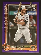 2025 Topps Update Maverick Handley Purple Foil Rookie RC  /250 #US274 (M1)