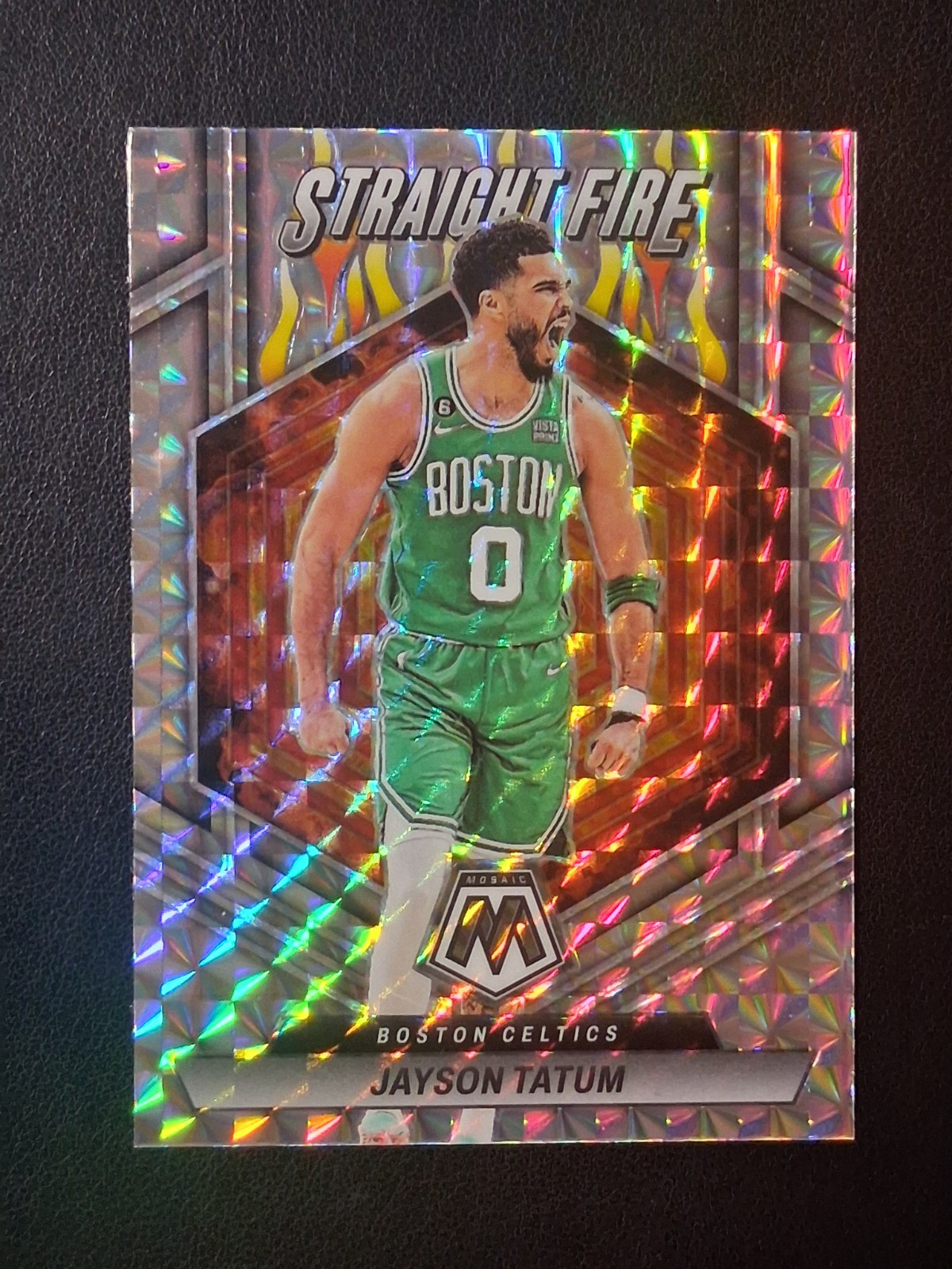 2022-23 Panini Mosaic - Straight Fire Jayson Tatum #5