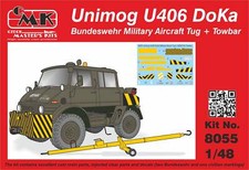 CMK 8055 1:48 Unimog U406 DoKa Militär Flughafen Schlepper + Anhängerkupplung alles Harz Kit